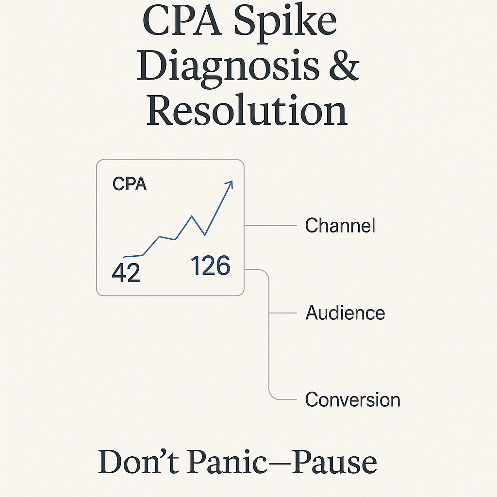 Meta CPA Spike Fix: Diagnose the Root Cause Before You Pause